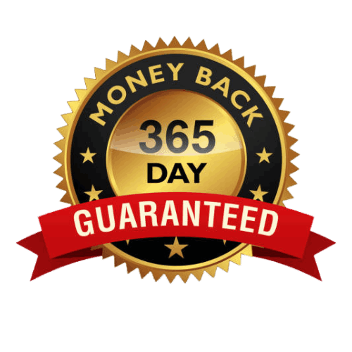 Dubai Wealth Secret 365-day money-back guarantee badge